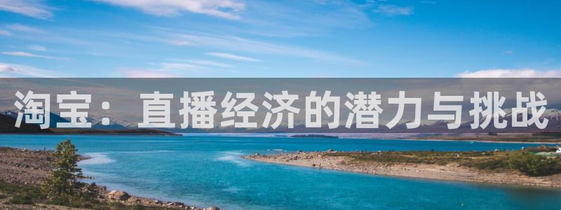 球友直播官网：淘宝：直播经济的潜力与挑战